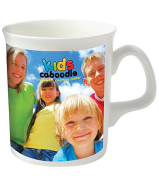 white marlborough mug with photo design