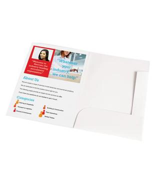 open view of th e card document wallet