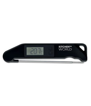 Check It BBQ Thermometer in black with 1 colour print logo