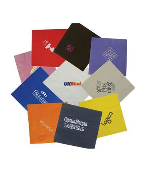 coloured cocktail napkins