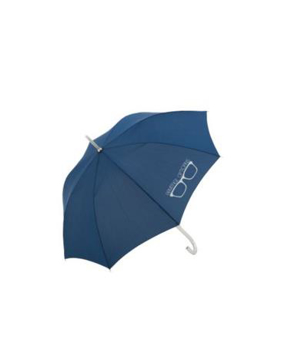 Corporate Aluminium Walking Umbrella in blue  with 1 colour print logo