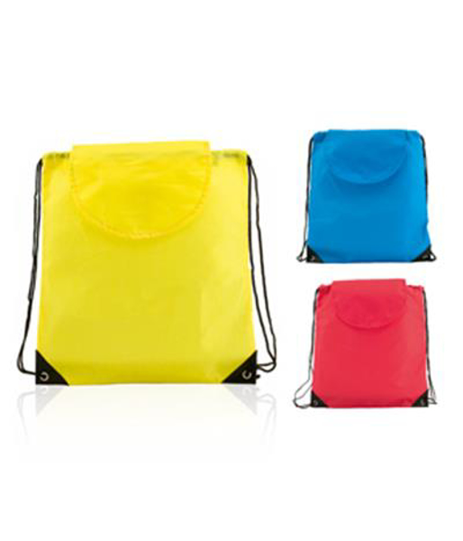 three childrens drawstring rucksacks