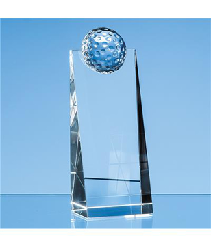 Crystal Golf Ball Wedge Award