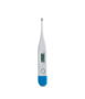 white thermometer with blue clip