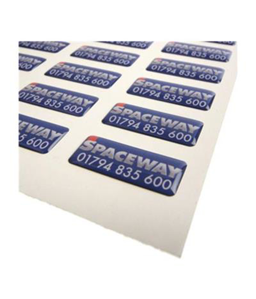 Domed surface labels