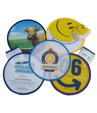Foldable Frisbee with Pouch in variety of colours and full colour print