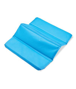 Folding Seat Mat in blue opened out