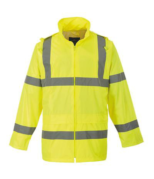 Hi-Vis Rain Jacket PW011 in yellow