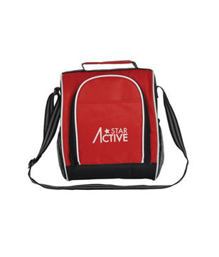 Insulated Picnic Bag in red with 1 colour print logo