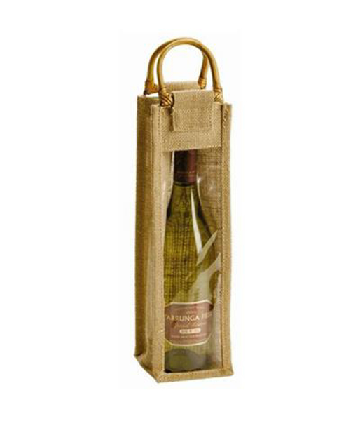 Jute Wine Bottle Carrier Bag