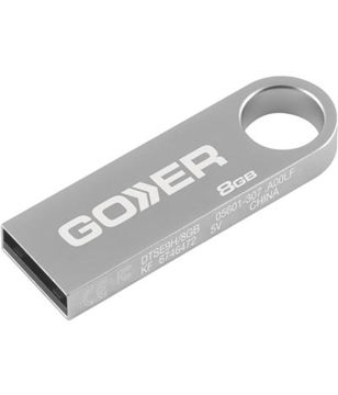 Kingston Data Traveller 8GB USB in silver with 1 colour print logo