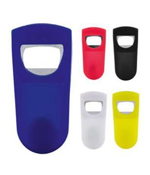 kyo bottle opener in blue, red, black, white and yellow