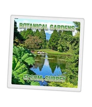 large square fridge magnet with a photographic design on the front