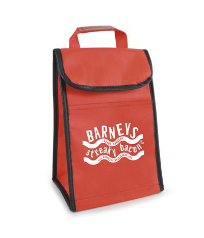 Lawson Cooler Bag in red with 1 colour print logo