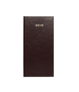 Madrid Pocket Diary in burgundy with gold foil blocked year date