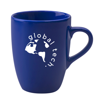 400ml ceramic mug with 1 colour corporate logo