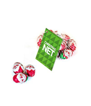 Net of Chocolate Santas
