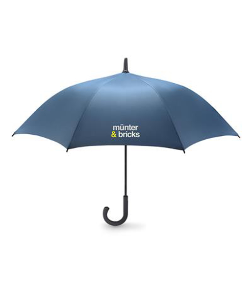 New Quay Umbrella in blue with 1 colour print logo