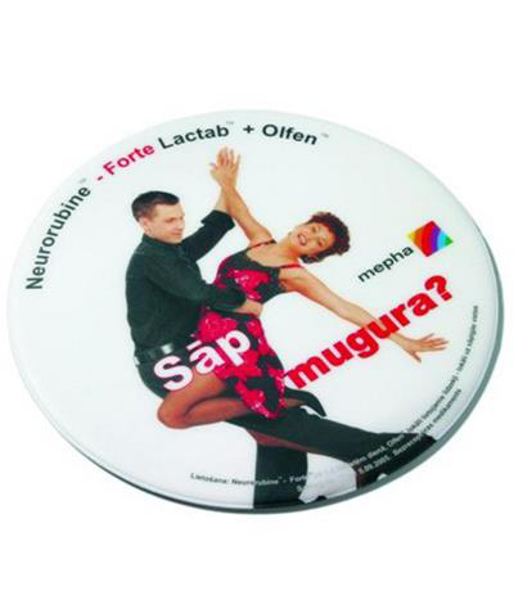 full colour printed plastic coaster