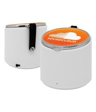Power Jam Mini Bluetooth Speaker with lid and 2 colour print logo