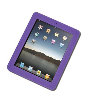 Silicon IPad Holder in purple