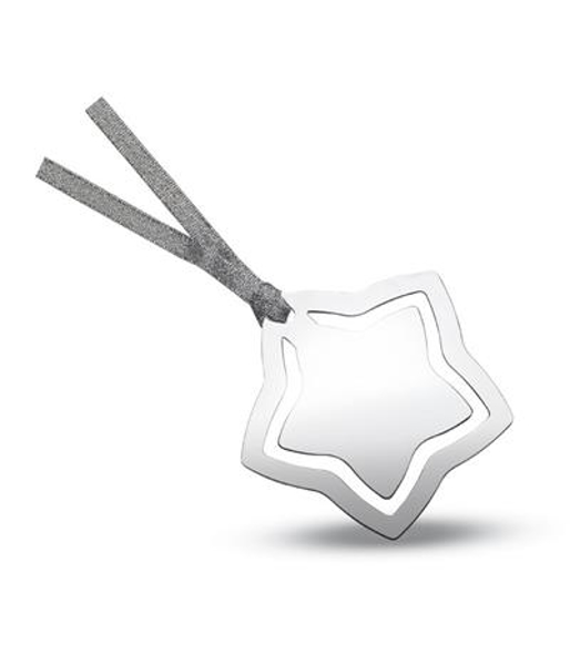 Star Shape Bookmark in silver