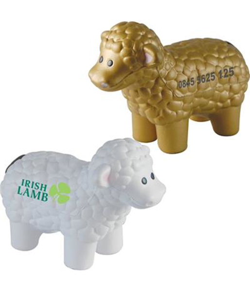 Promotional Stress Sheep | Personalised Animal Stress Toys