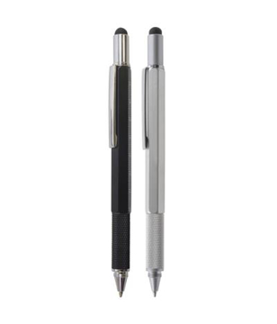 Show details for Systemo 6in1 Pen Multi function ball pen in black and silver