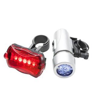 Wiggins Bike Light in red for back and silver for front