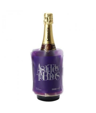 Wine Sleeve Cooler in purple with 1 colour print