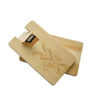 Wooden Card USB with pattern engraved