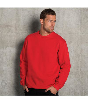 Workwear crew neck sweatshirt in red