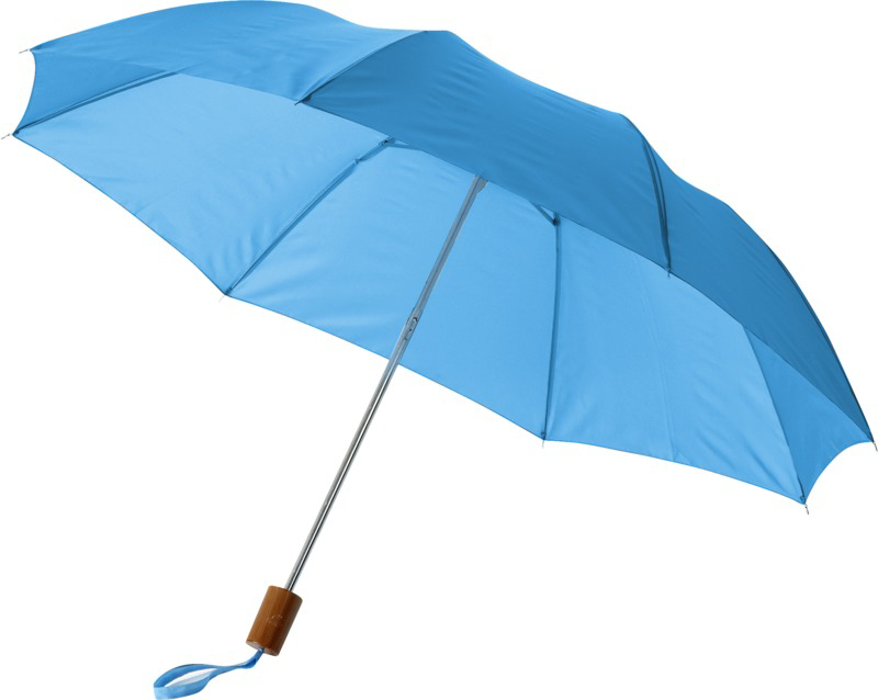 2 Section Budget Umbrella in light blue