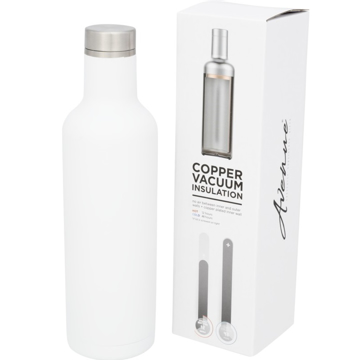 promotional-pinto-750ml-vacuum-insulated-bottle-white White 750ml metal insulated bottle with gift box.