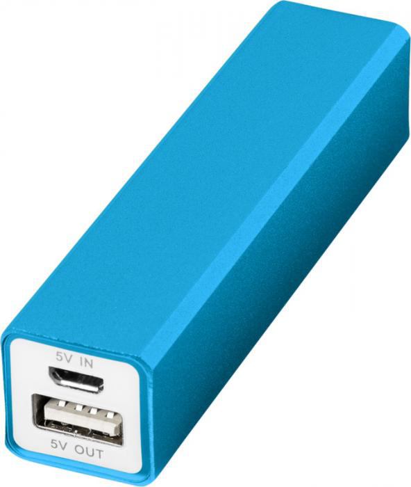 Volt powerbank square light blue