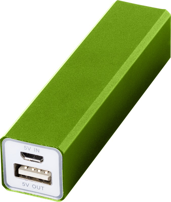Volt powerbank square lime green