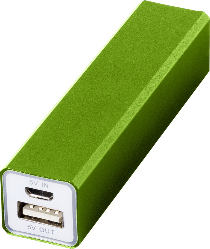 Volt powerbank square lime green