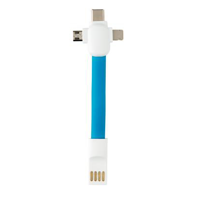 Keychain cable blue