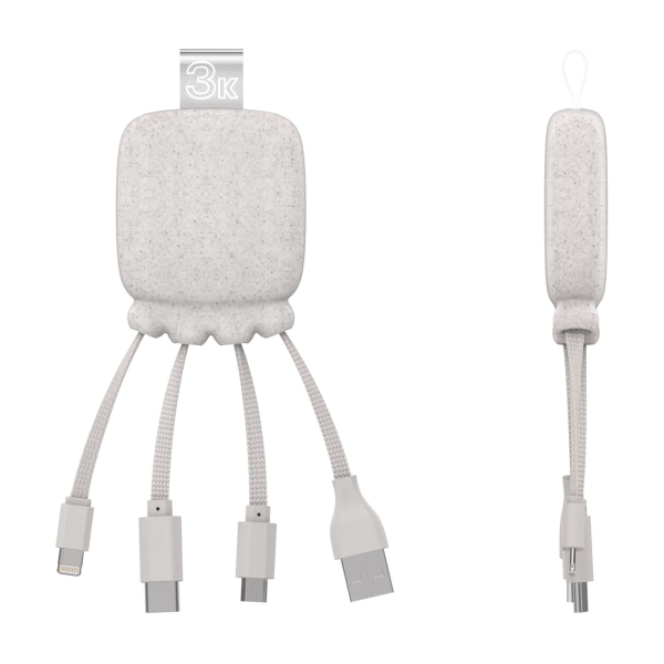 Wheat octopus booster powerbank cable