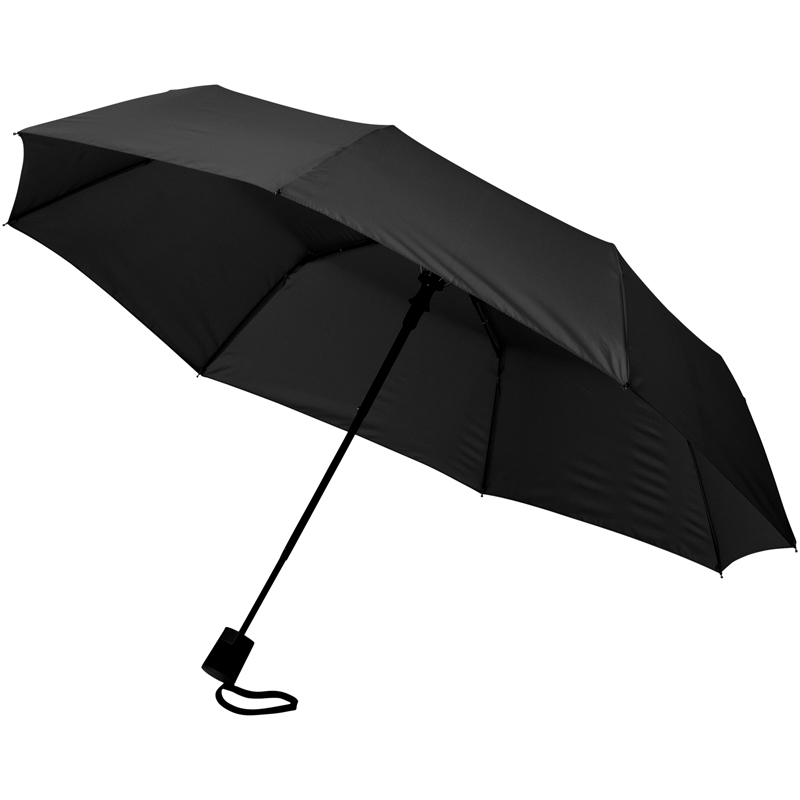 2 Section Budget Umbrella in black