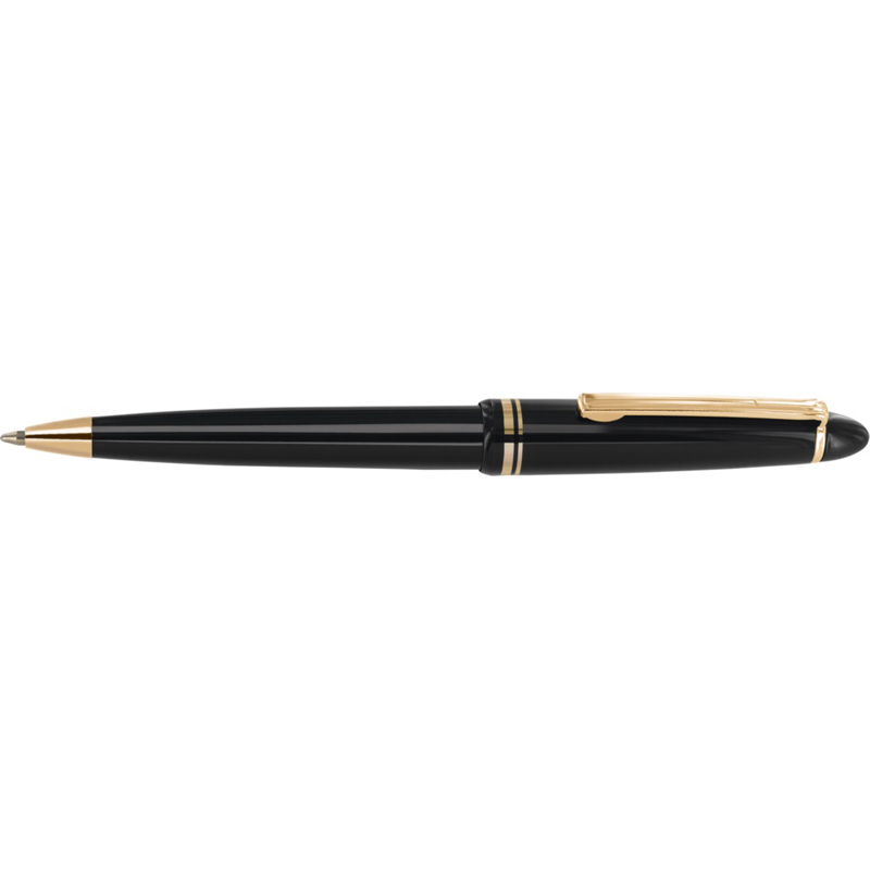Alpine Gold Ball Pen in black with gold trim