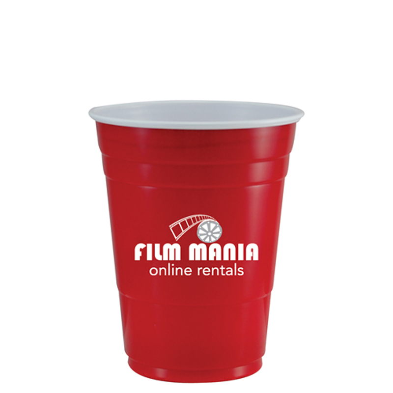 red american style cups