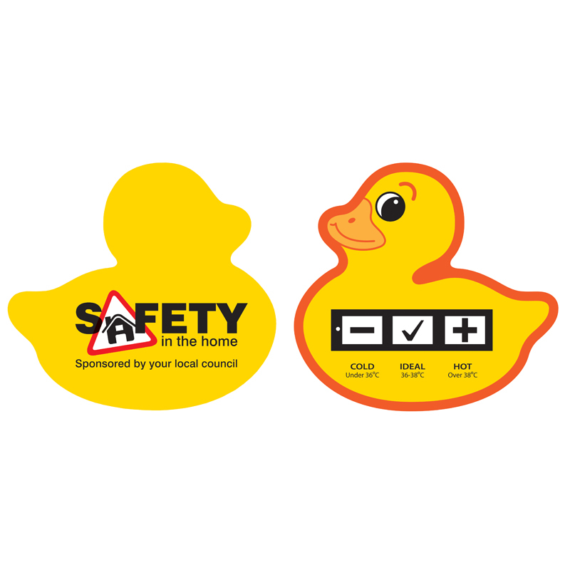 yellow duck bath temperature guage