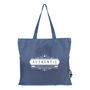 Navy shopping bag made from polyester material