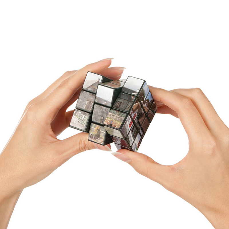 a 3x3 rubiks cube in use