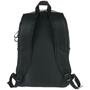 Benton 17" Computer Backpack in black back view