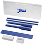 8 piece pencil case in blue
