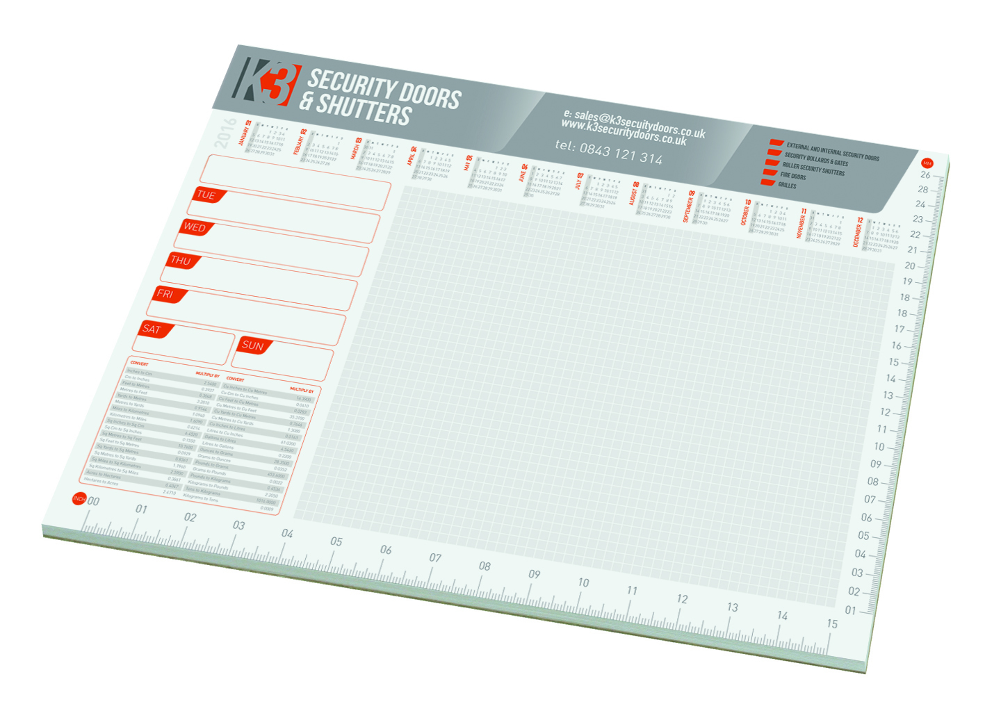 A3 Smart Pad with 50 sheets of 80gsm paper and full colour print