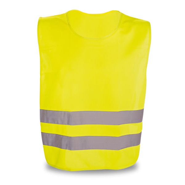 fluorescent yellow reflective vest