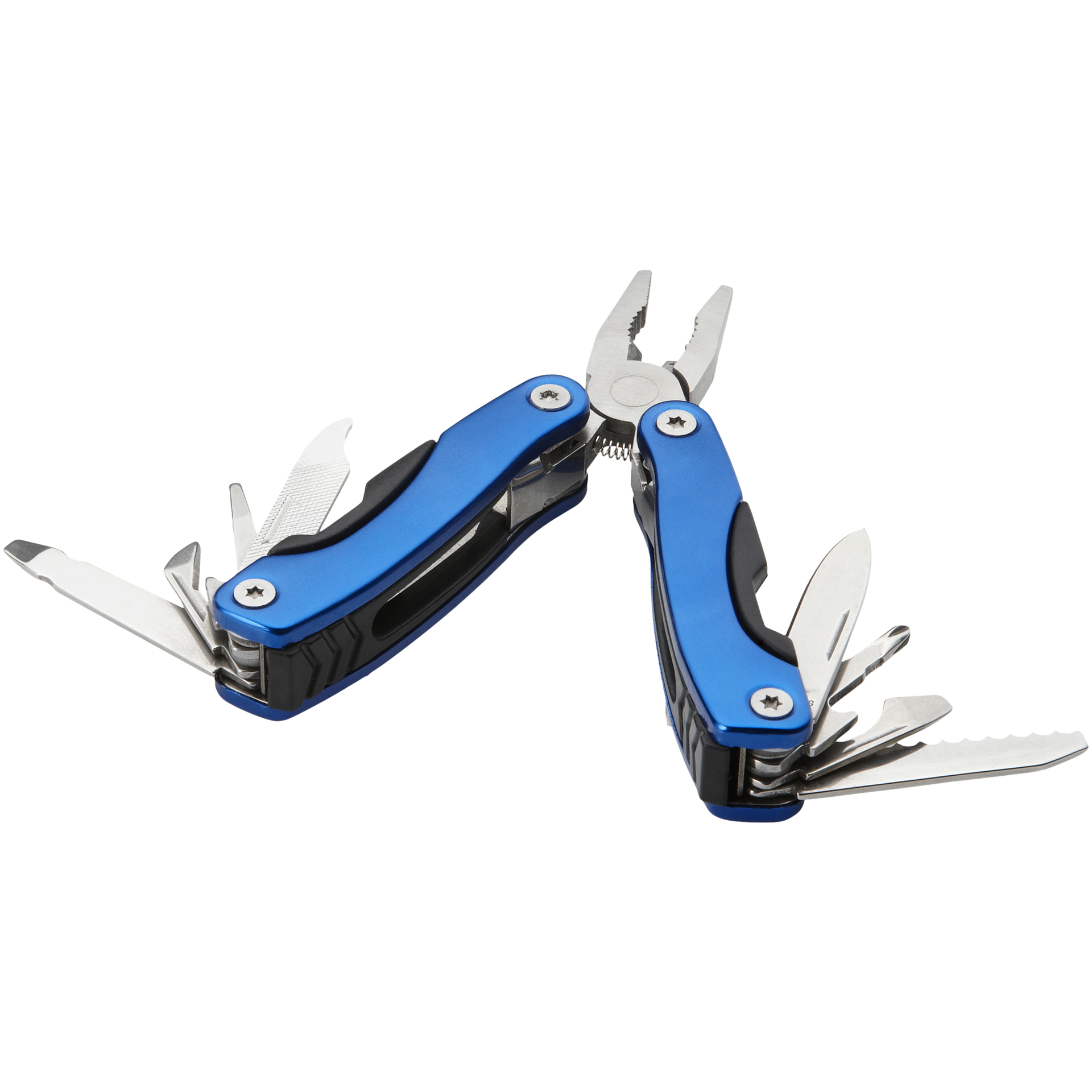 blue and black mini multi tool